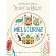 Wooden Magnet | Melbourne